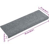  Prostirke za stepenice, samoljepljive, 5 kom, 65x21x4 cm, svijetlo sive, pravokutni rub | shoptok.hr