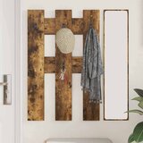  Vješalica za kapute na zidu Dimljeni hrast 65 x 3 x 100 cm | shoptok.hr