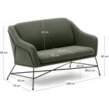 Kave Home Zelena sofa 128 cm Brida – | shoptok.hr