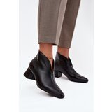Boto Eco Leather Women's Boots High Heels Black Rylina | Shoptok.si