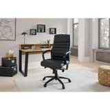 MID.YOU PISARNIŠKI STOL kovina, tekstil črna, barve kroma | Shoptok.si