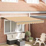 vidaXL Retraktilna tenda Morsko modra 300x250 cm Tkanina in kovina | Shoptok.si