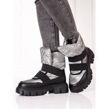 SHELOVET Women's Snow Boots Silver Black | Shoptok.si