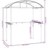  Sjenica za roštilj s policama antracit 220x115x230 cm čelična | shoptok.hr