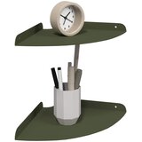  Lebdeća polica s policom 2 pcs Maslinasto zelena 24 x 24 x 2 cm | Eponuda.ba