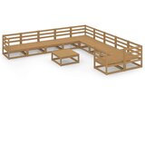  Vrtna sedežna garnitura 11-delna trdna borovina, (20998942) | Shoptok.si