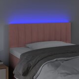  LED uzglavlje ružičasto 80 x 5 x 78/88 cm baršunasto | shoptok.hr