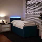 Box spring krevet s madracem plavi 80 x 200 cm baršunasti | shoptok.hr