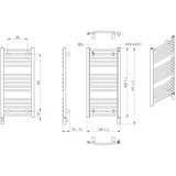  Instal Projekt - Kupaonski električni radijator AMBRE 400W 103x50 cm bela | Eponuda.com