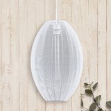  Luster na sajli KAREI 1xE27/20W/230V prečnik 30 cm bela | Eponuda.com