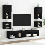  Zidni TV ormarić s LED svjetlima crni 30 x 28,5 x 30 cm | Eponuda.ba