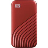 Western Digital my passport WDBAGF5000ARD eksterni ssd 500GB (crvena)