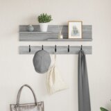 vidaXL Vješalica za kapute na zidu Sivi hrast sonoma 90 x 15 x 36 cm Cijene
