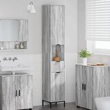  Kupaonski ormar s ladicama Siva Sonoma 31,5 x 33 x 190 cm | shoptok.hr