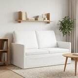  Kauč za dvoje Bijela 130 x 81 x 82 cm Tkanina Slike
