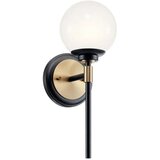  Kichler KL-BENNO1-BK-CPZ - LED kupatilska svetiljka BENNO 2xG9/3W/230V zlatna IP44 | Eponuda.com