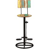  Barski stolci 2 kom od masivnog obnovljenog drva Šarena 44 x 44 x 112 cm | Shoptok.si