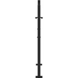  Vrtna vrata crna 100x100 cm čelična križna konstrukcija | shoptok.hr