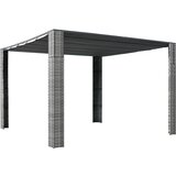 vidaXL sjenica s krovom od poliratana 300 x 300 x 200 cm siva i antracit | shoptok.hr