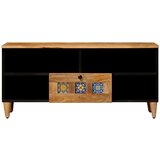 TV ormar s ladicama Prirodna 100 x 33 x 46 cm Čvrsto drvo manga | shoptok.hr