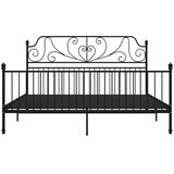  Okvir za krevet crni metalni 180 x 200 cm | shoptok.hr