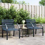 Maison Chic Vrtni stoli - Stol za vrt 2 kosa siv les JS1316, (21877796) | Shoptok.si