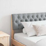vidaXL Tapecirano vzglavje Svetlo siva 180 cm Masivno borovo les | Shoptok.si