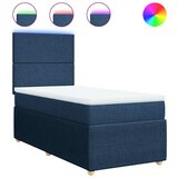  Krevet s oprugama i madracem plavi 80x200 cm od tkanine | shoptok.hr
