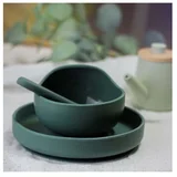 Take&Match Silicone Bowl skledica s priseskom Misty Green 6 m+ 360 ml