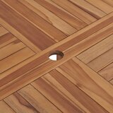  Vrtni blagovaonski stol Ø 110 x 75 cm od masivne tikovine | shoptok.hr