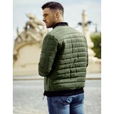 DStreet Kurtka męska pikowana bomber jacket zielona | shoptok.hr