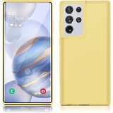 NIKCORP Ovitek za Samsung Galaxy S21 Ultra, rumen, silikonski etui iz tekočega silikona, odporen na praske in prstne odtise, (5000139147) | Shoptok.si