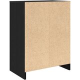vidaXL Ormarić za cipele crni hrast 57x34x76 cm od konstruiranog drva | shoptok.hr