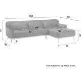 Bessagi Home sedežna garnitura adriana, iz žameta | Shoptok.si