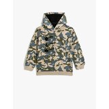 Koton Camouflage Patterned Hoodie Sweatshirt Printed Long Sleeve | Shoptok.si