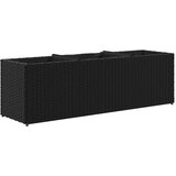  Vrtne sadilice s 3 posude 2 kom crne 90 x 20 x 40 cm poliratan | shoptok.hr