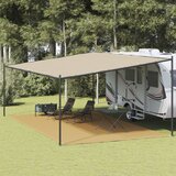 vidaXL Preproga za šotor peščena 400x700 cm HDPE | Shoptok.si