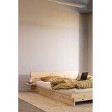 Karup Zakonska postelja iz masivnega bora z letvenim dnom 160x200 cm v svetli naravni barvi Latch – | Shoptok.si
