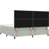  Postelja z vzmetnico z vzmetnico Svetlo siva 200 x 200 cm Žamet - - Svetlo siva - 100.64 - 200 x 200 cm - | Shoptok.si