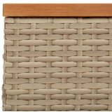  Vrtni stol bež 70 x 70 x 25 cm od ratana i bagremovog drva | shoptok.hr