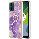 INORCO YB IMD Series-10 za Motorola Moto E13 4G mehka TPU torbica za telefon IMD marmorni zadnji pokrov s stojalom, (22037137) Cene