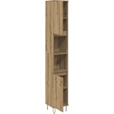 vidaXL Kopalniška omarica artisan hrast 30x30x190 cm inženirski les | Shoptok.si