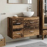  Set namještaja za kupaonicu 2 kom. Staro drvo Konstruirano drvo Smeđa 49,5 x 41 x 80 cm | shoptok.hr