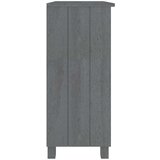  Komoda HAMAR tamnosiva 85 x 35 x 80 cm od masivne borovine | shoptok.hr
