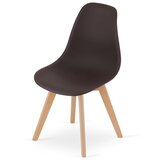  KITO stolica boja kave / prirodne noge x 3 | shoptok.hr