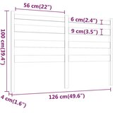  Uzglavlje za krevet boja meda 126 x 4 x 100 cm masivna borovina | shoptok.hr