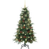 vidaXL Umetno Zložljivo Božično Drevo Zelena 150 cm PE in PVC | Shoptok.si