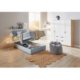 Welnova POSTELJA BOXSPRING 90 cm x 200 cm , tekstil svetlo modra | Shoptok.si