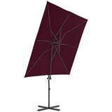  Konzolni vrtni suncobran s čeličnim stupom 250 x 250 cm bordo | Eponuda.ba