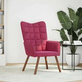 vidaXL Stol za sproščanje vinsko rdeč žamet | Shoptok.si